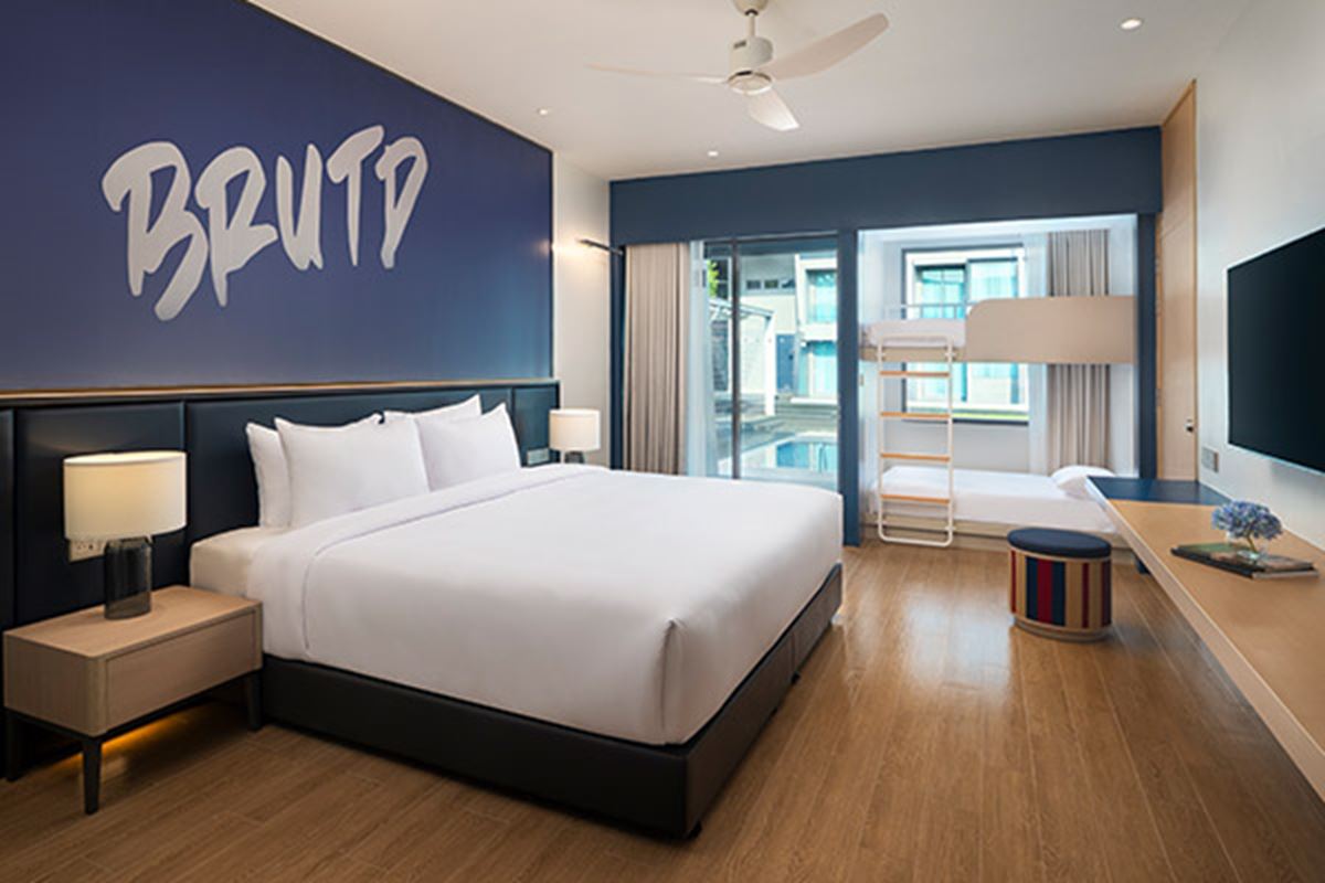 Deluxe Family Pool Terrace Bunkbed - 武里南联阿玛瑞酒店